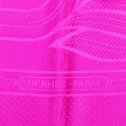 Hermes Silk Quadrige Scarf 90 Cyclamen 3 of 5