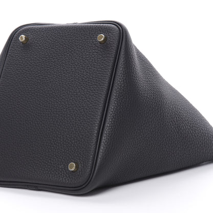 Hermes Taurillon Clemence Picotin Lock 22 MM Black 10 of 11