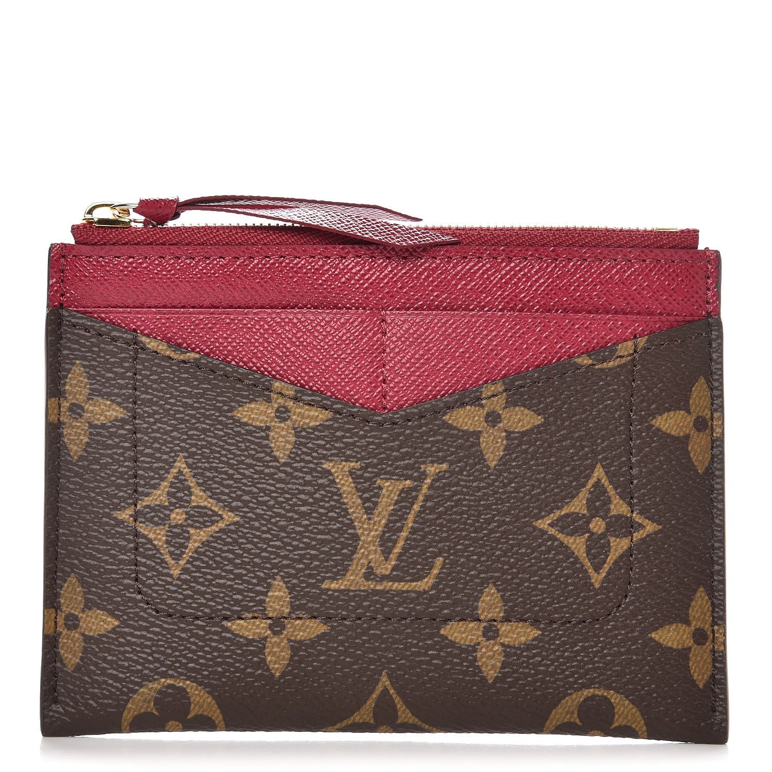 Louis Vuitton Monogram Zipped Card Holder Fuchsia 1 of 7