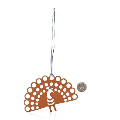 Hermes Epsom Togo Petit H Peacock Bag Charm Multicolor 2 of 4
