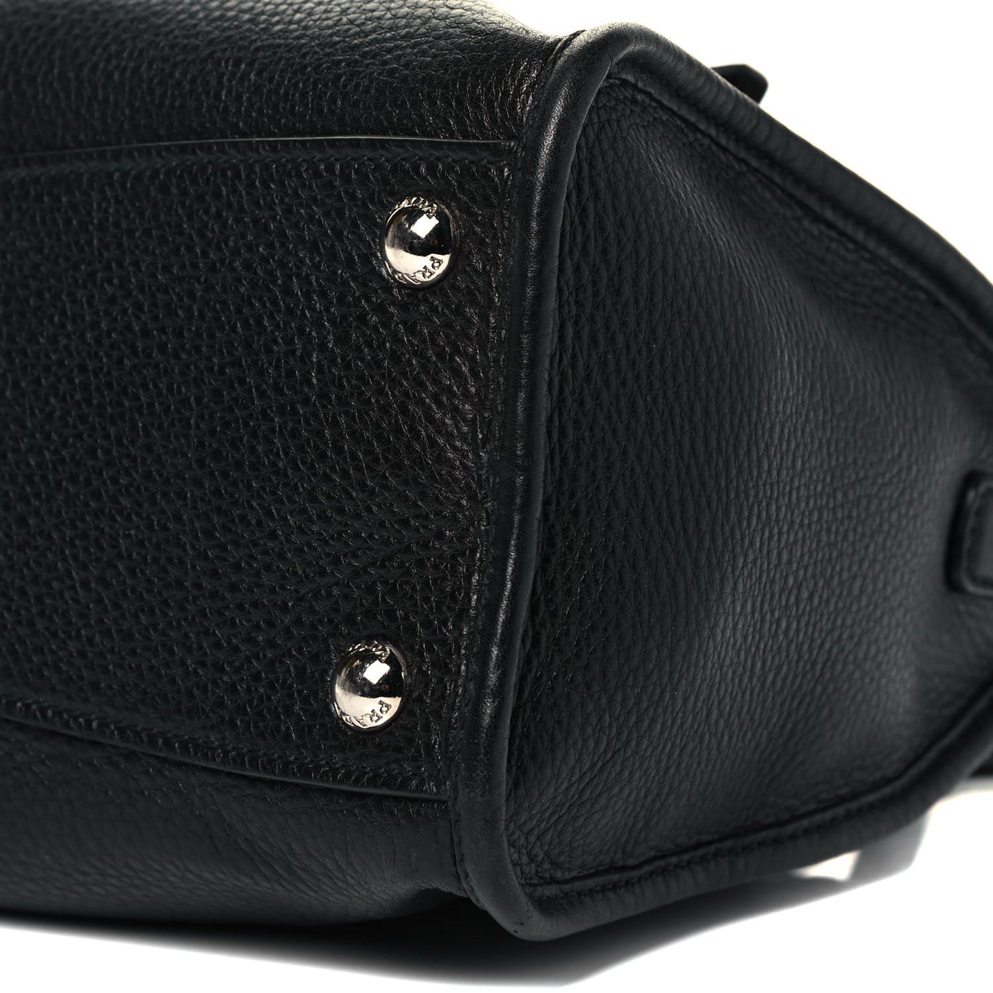 Vitello Daino Shopping Satchel Black