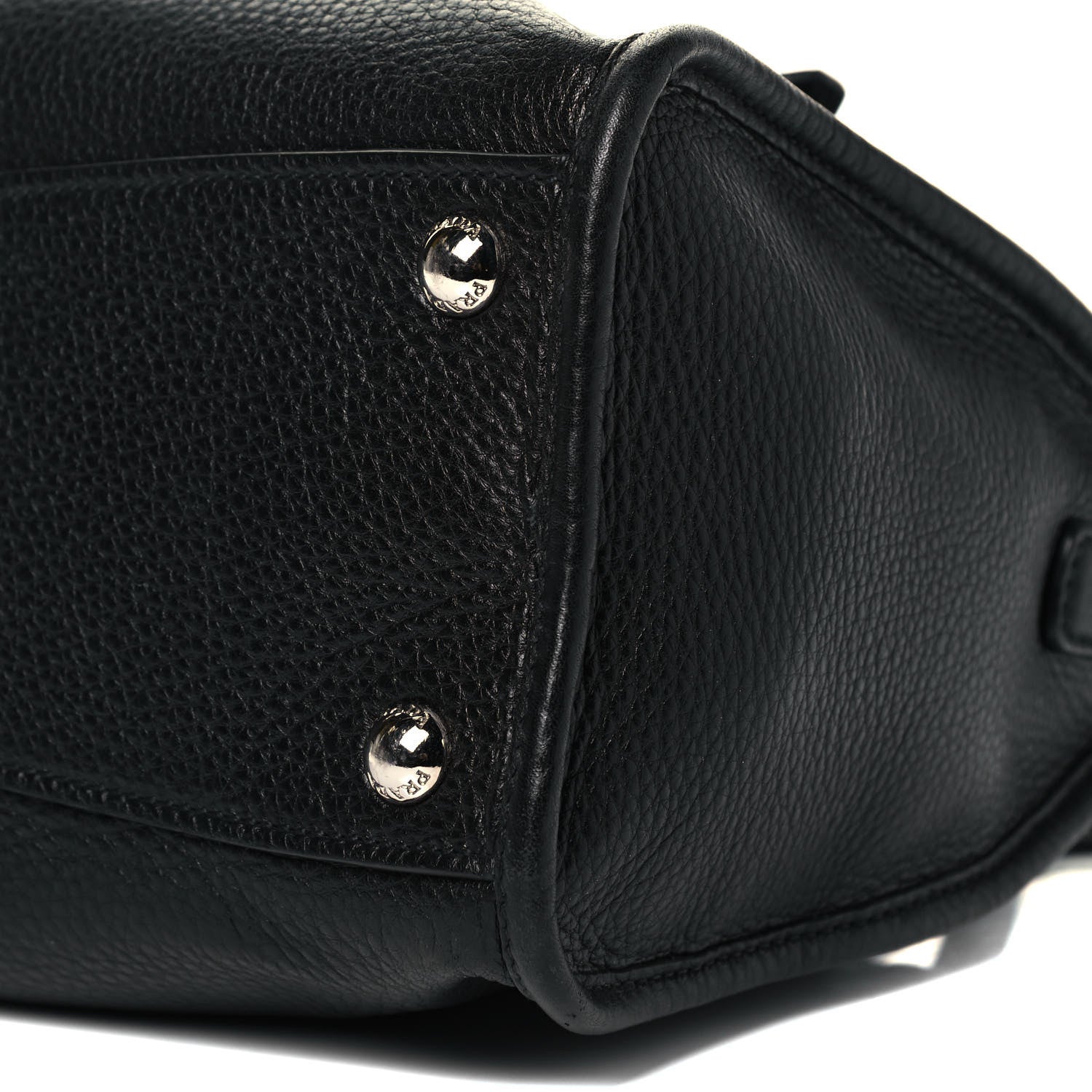 Prada Vitello Daino Shopping Satchel Black 9 of 9