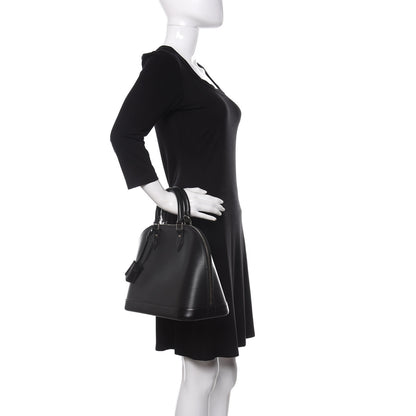 Louis Vuitton Epi Alma PM Black 2 of 12