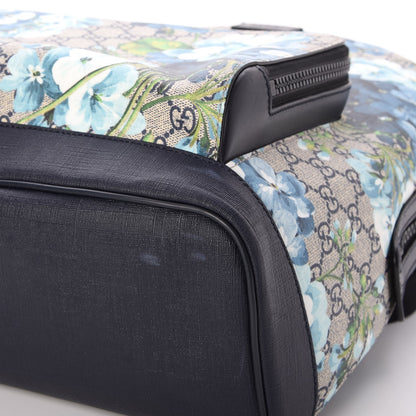 Gucci GG Supreme Monogram Blooms Medium Day Backpack Beige Blue Navy 8 of 9