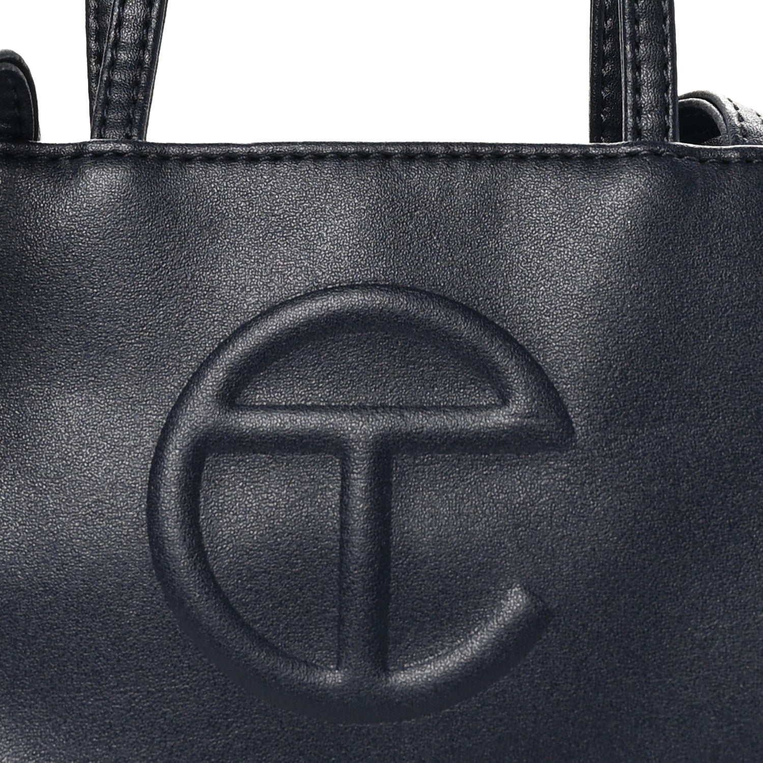 Telfar Vegan Leather Small Shopping Bag Navy 7 of 9