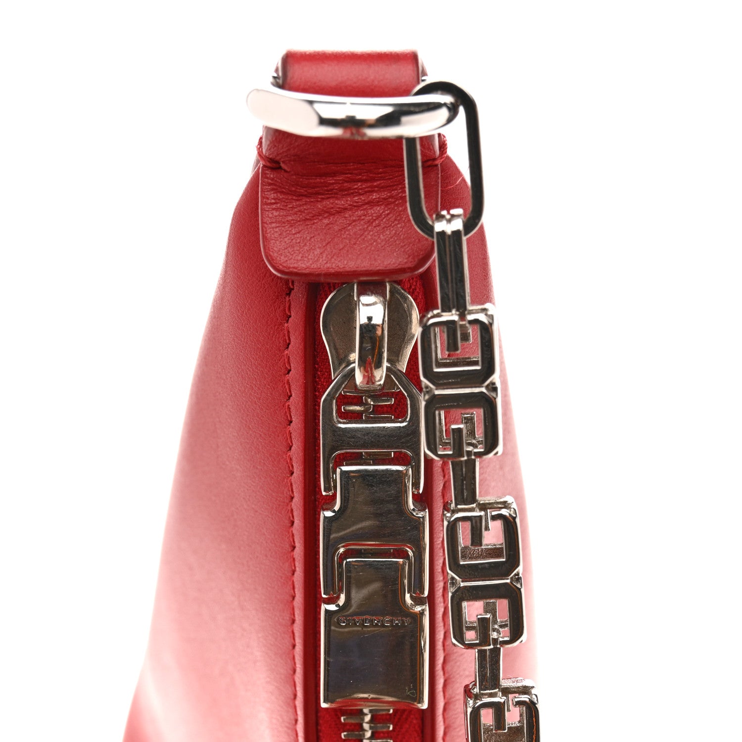 Givenchy Smooth Calfskin Small Moon Cut Out Shoulder Bag Dark Red 11 of 11