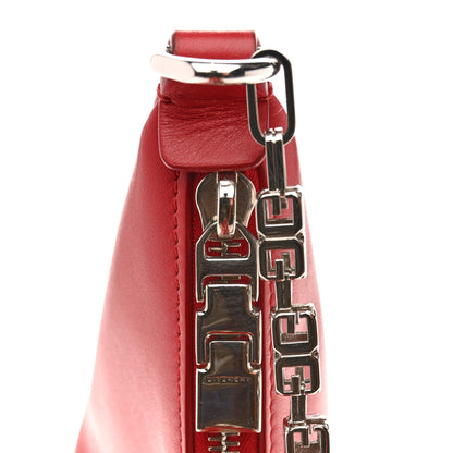 Givenchy Smooth Calfskin Small Moon Cut Out Shoulder Bag Dark Red 11 of 11