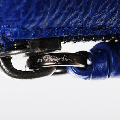3.1 Phillip Lim 3.1 Textured Calfskin Medium Pashli Satchel Cobalt Blue 9 of 10
