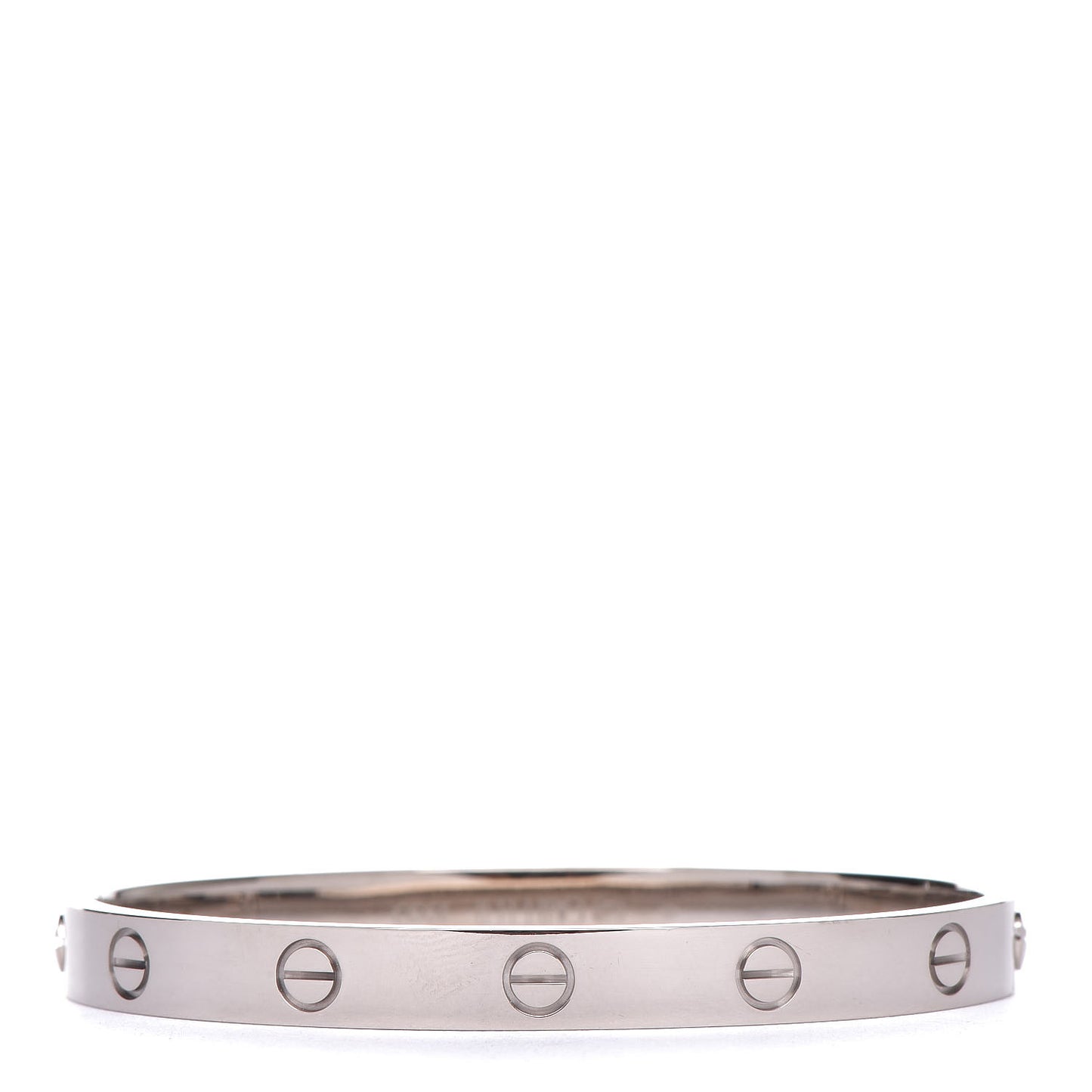 18K White Gold LOVE Bracelet 17