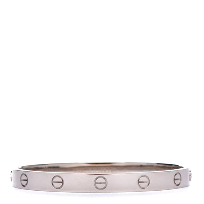 Cartier 18K White Gold LOVE Bracelet 17 3 of 9