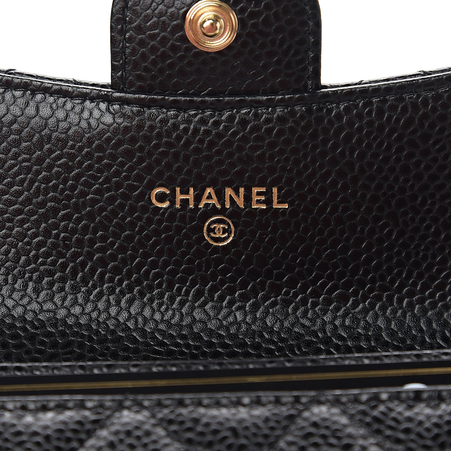 Chanel Caviar Quilted Flap Card Holder Wallet Black 5 of 8