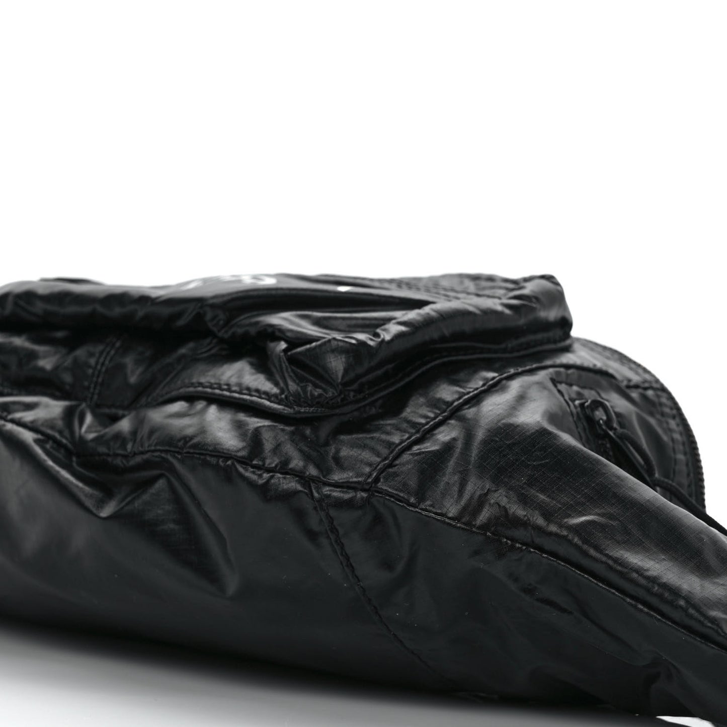 Nylon Logo Ripstop Body Belt Bag Black