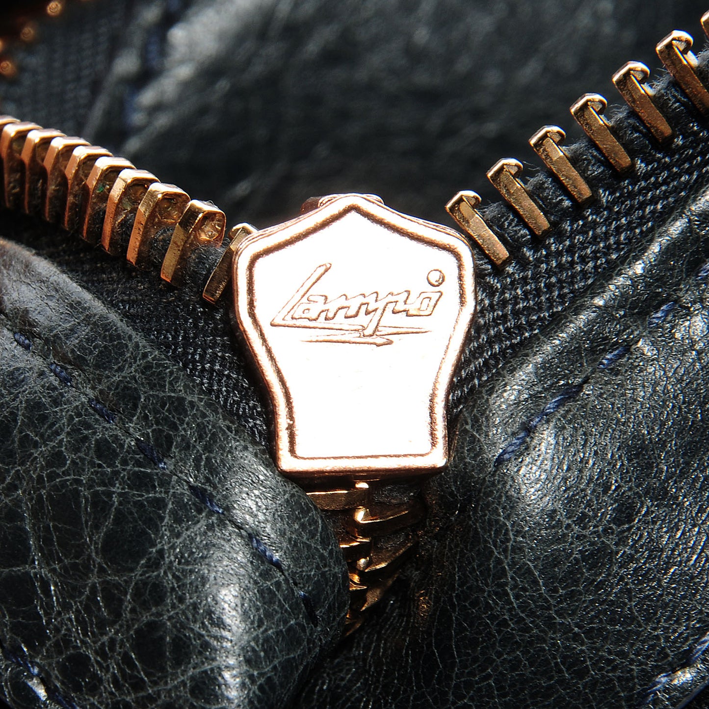 Agneau Giant 12 Rose Gold Hardware Work Anthracite
