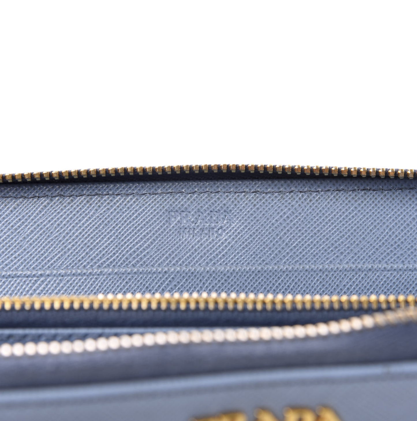 Saffiano Metal Zip Around Wallet Astrale