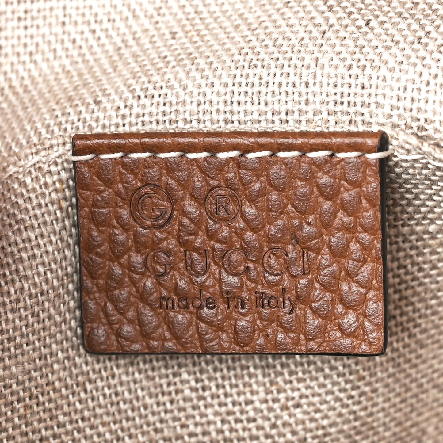 Monogram Mini Bree Messenger Bag Beige Tabacco