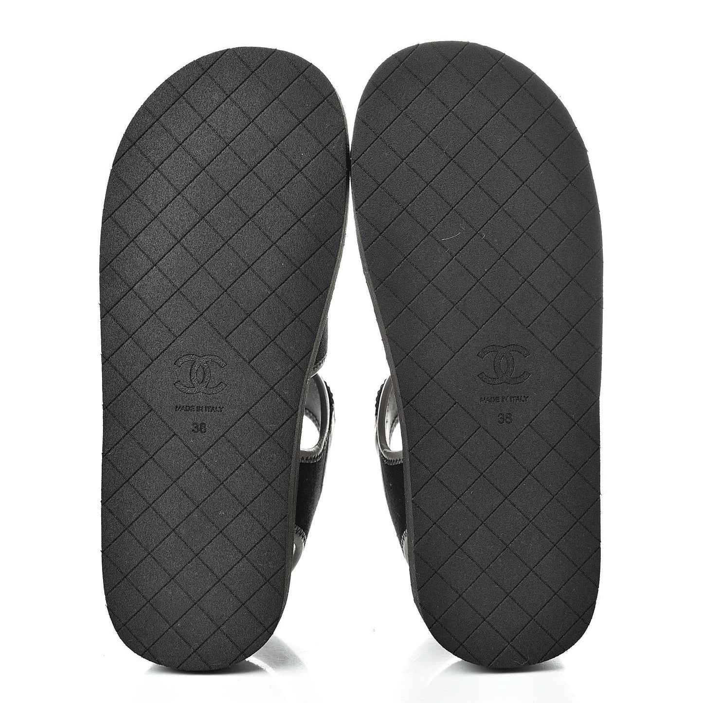 Lambskin Jersey Coco Sandals 38 Black