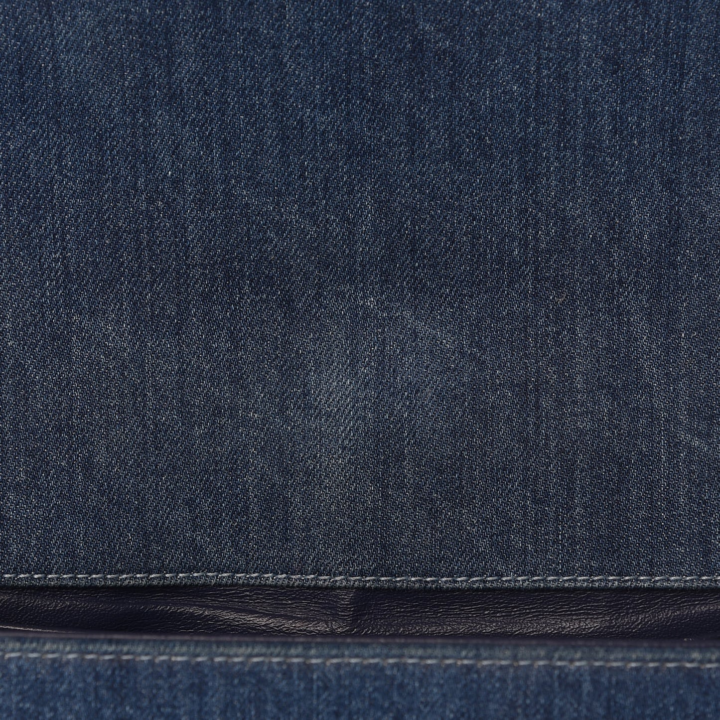 Tweed Denim Medium Boy Flap Dark Blue