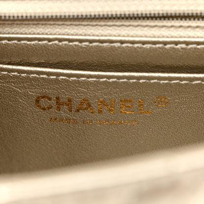 Chanel Metallic Aged Calfskin Quilted 2.55 Reissue Mini Flap Light Gold 6 of 11