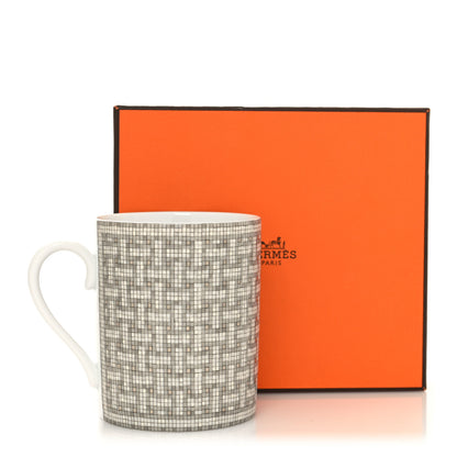 Hermes Porcelain Mosaique au 24 Mug Platinum 7 of 7