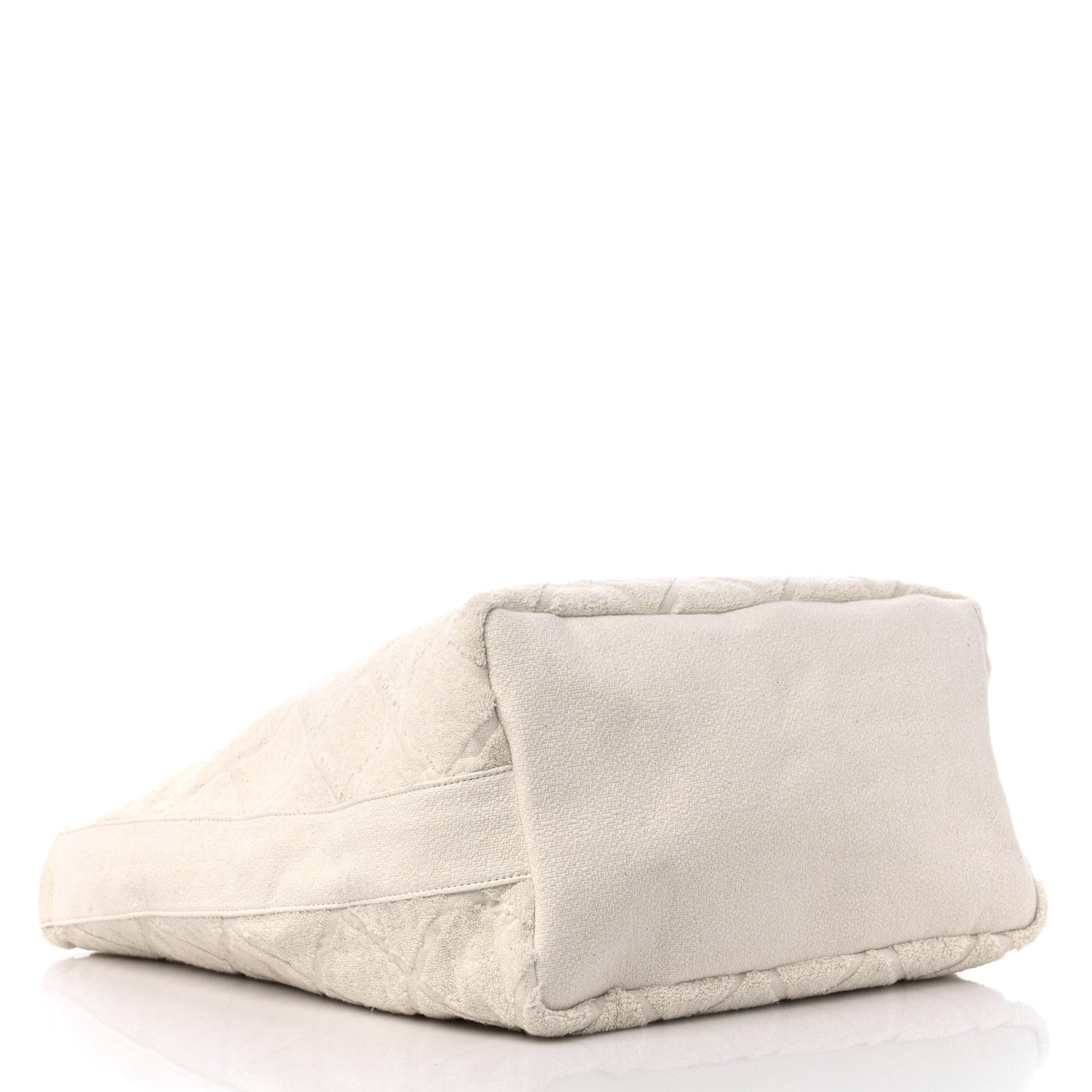 Chanel Terry Cotton CC Beach Tote Towel Set Ivory 5 of 10