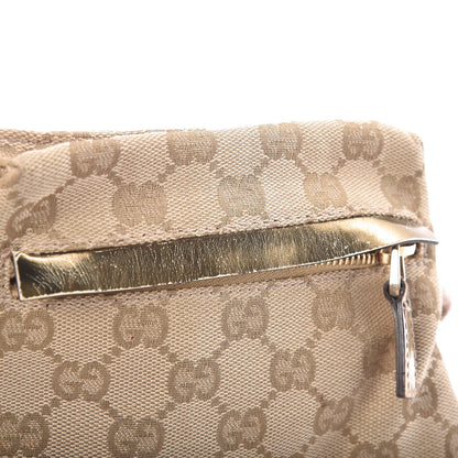Gucci GG Monogram Web Double Pocket Belt Bag Gold Pink 9 of 12