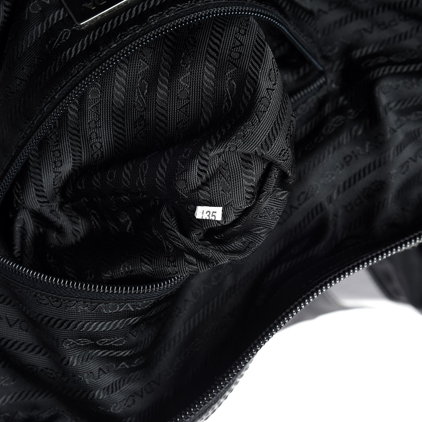 Tessuto Nylon Saffiano Duffel Bag Black