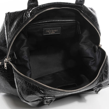 Saint Laurent Embossed Patent Medium Easy Y Bag Black 5 of 9