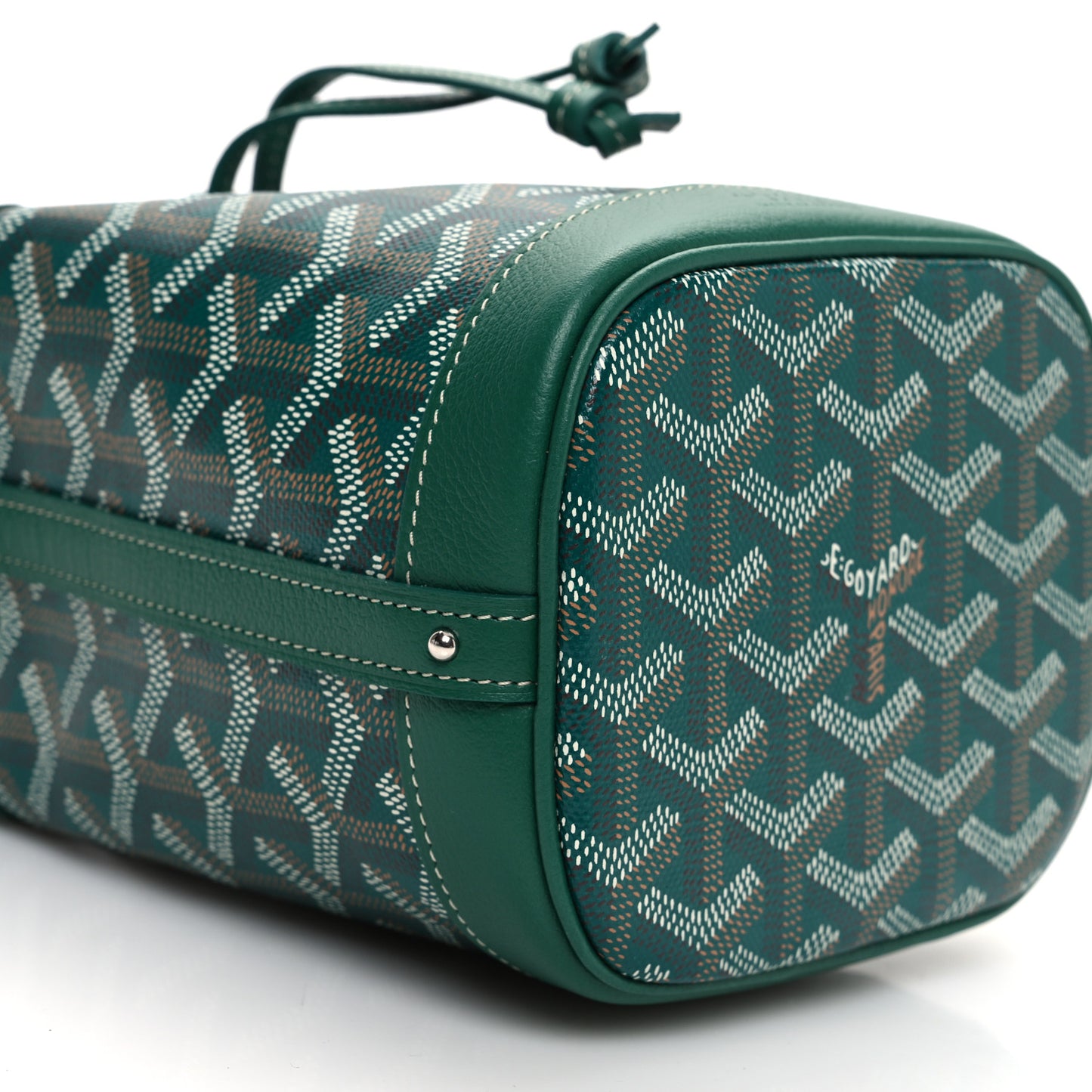 Goyardine Petit Flot Mini Bucket Bag Green