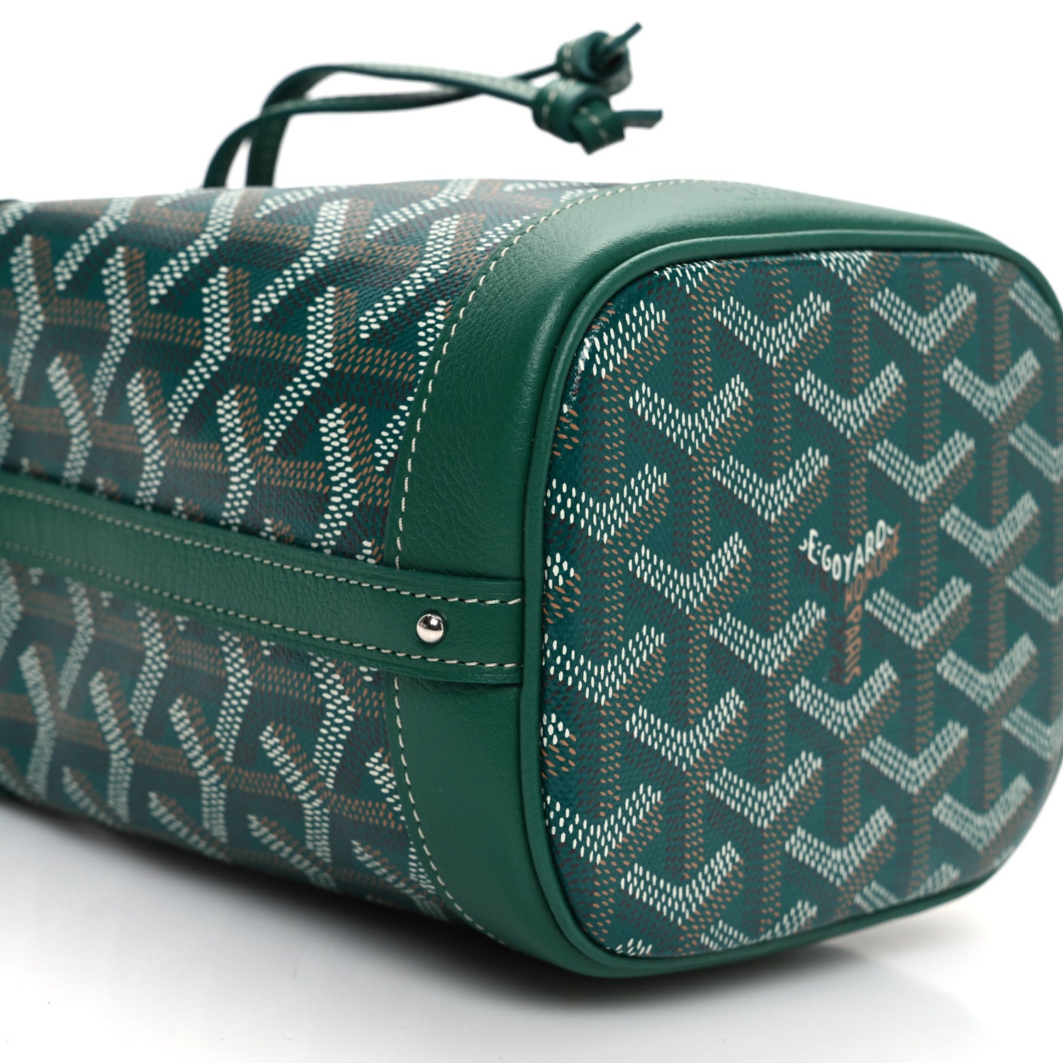 Goyard Goyardine Petit Flot Mini Bucket Bag Green 9 of 10