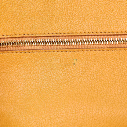 Celine Crisped Calfskin Large Tie Knot Tote Saffron 6 of 8