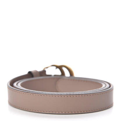 Gucci Calfskin Double G 20mm Belt 80 32 Porcelain Rose 3 of 6