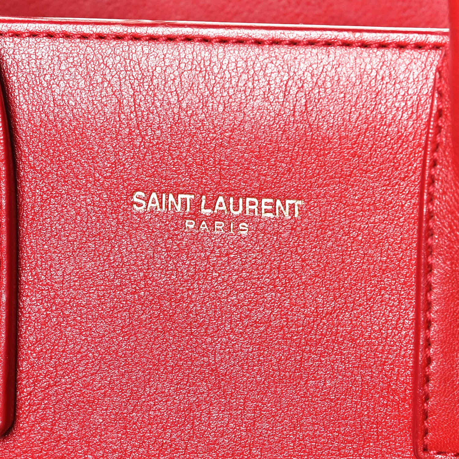Saint Laurent Calfskin Nano Sac De Jour Lipstick Red 8 of 11