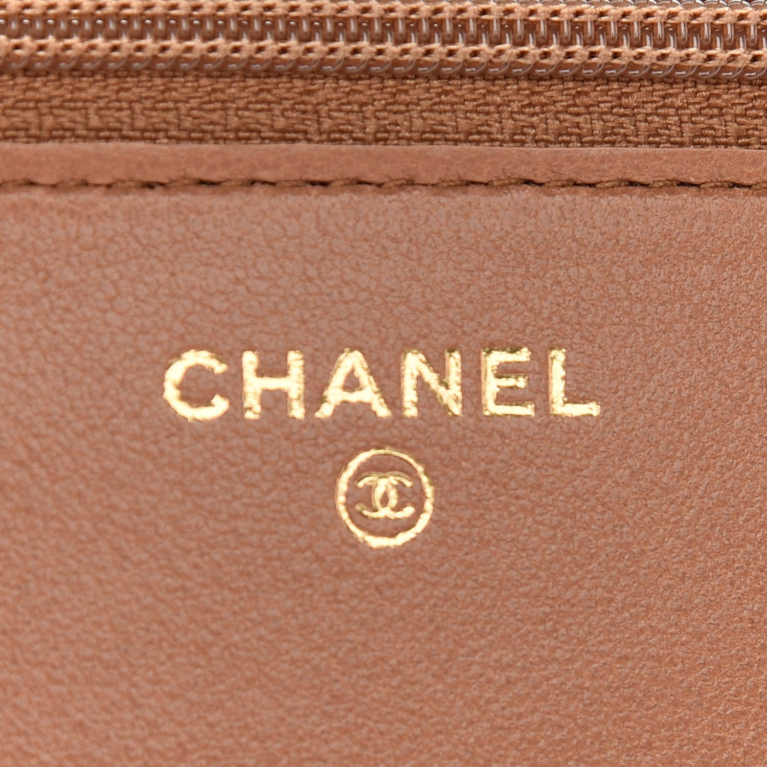 Chanel Lambskin Quilted Chanel 19 Wallet On Chain WOC Brown 6 of 11