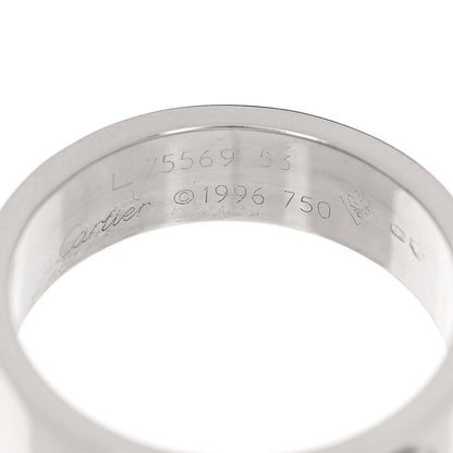 Cartier 18K White Gold 5.5mm LOVE Ring 53 6.25 4 of 4