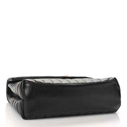 Saint Laurent Calfskin Y Quilted Monogram Medium Loulou Chain Satchel Black 4 of 8