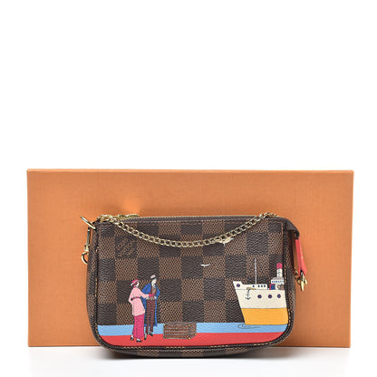 Louis Vuitton Damier Ebene 2016 Christmas Animation Mini Pochette Accessories 8 of 8