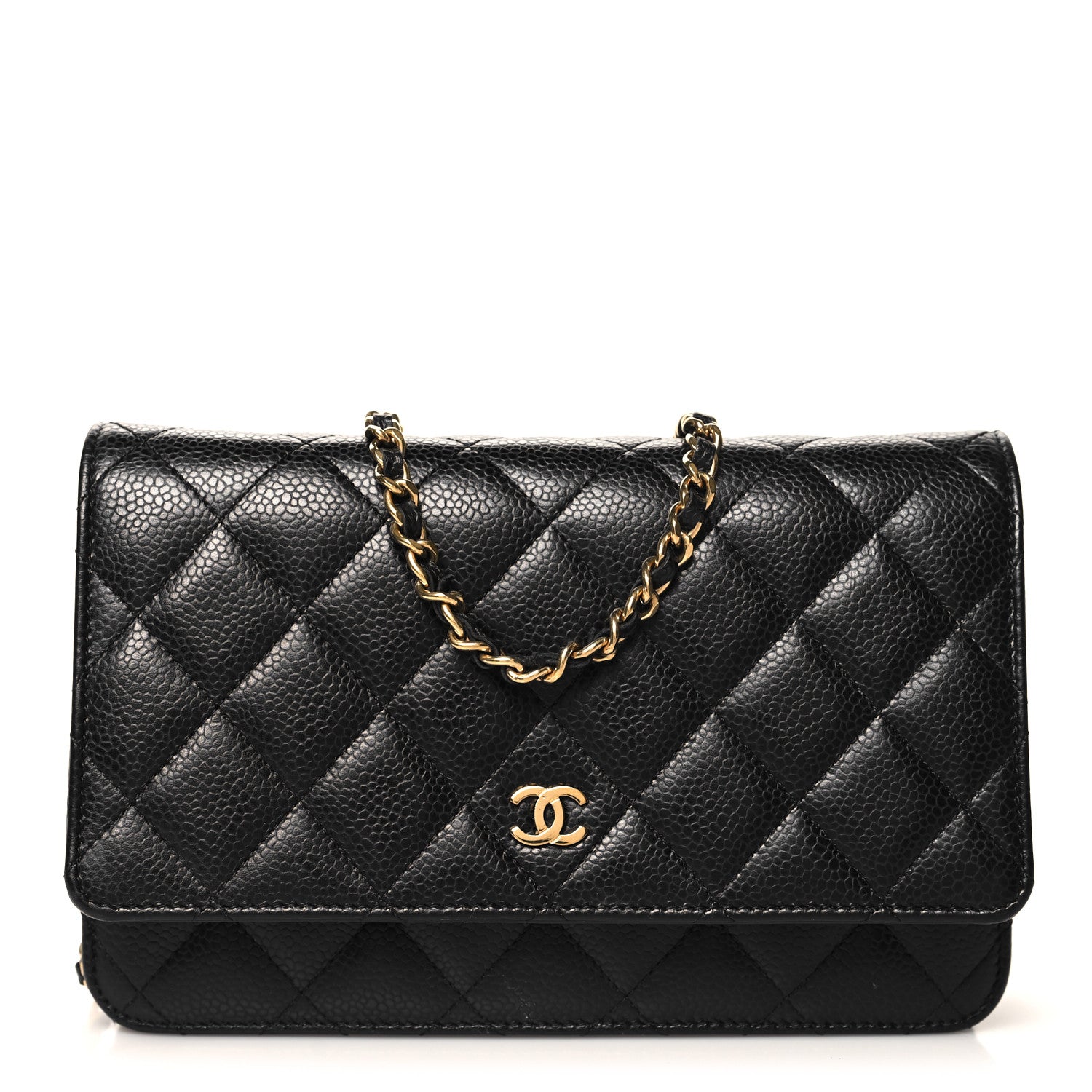 Chanel Caviar Quilted Wallet on Chain WOC Black 1 of 13
