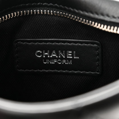 Chanel Lambskin Quilted Uniform Crossbody Bag Black 6 of 10