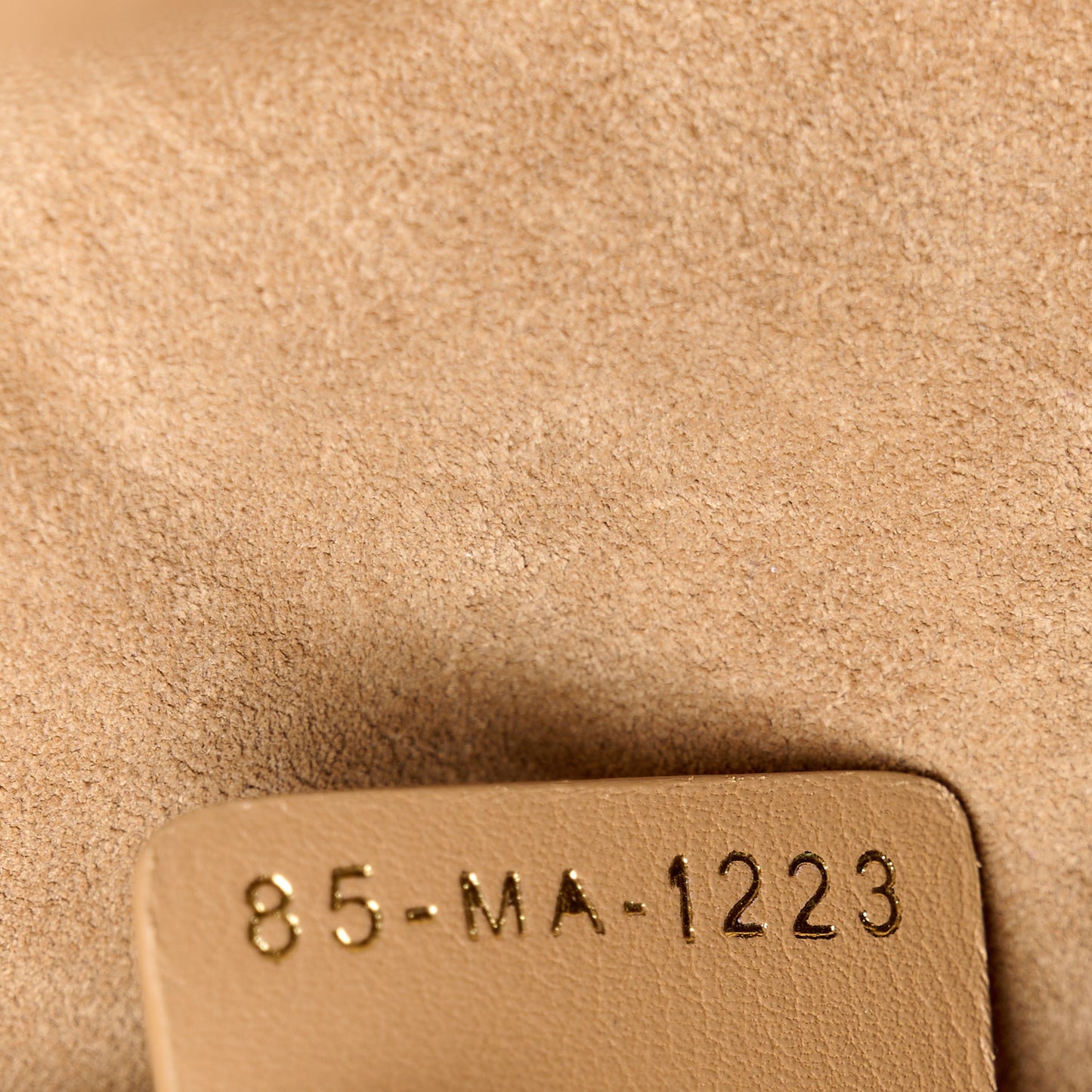 CHRISTIAN DIOR Calfskin Macrocannage Medium Toujours Tan