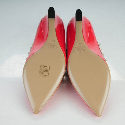 Valentino Garavani Patent Rockstud 70mm Wedges 36.5 Fragola Poudre 5 of 8