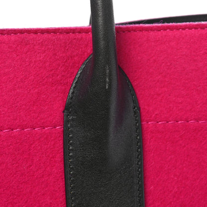 Saint Laurent Wool Rive Gauche Tote Fuchsia 11 of 11