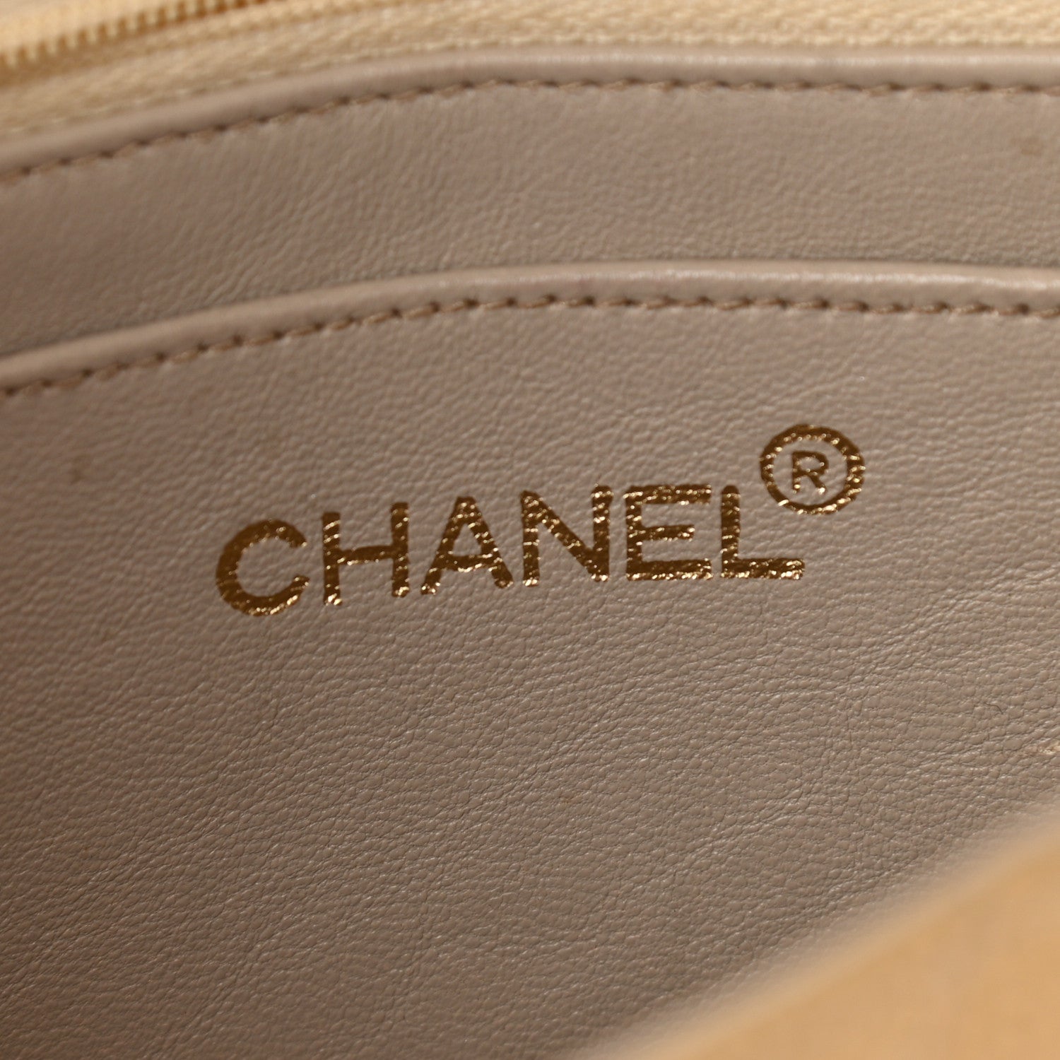 Chanel Caviar Quilted Small Single Flap Beige 5 of 9