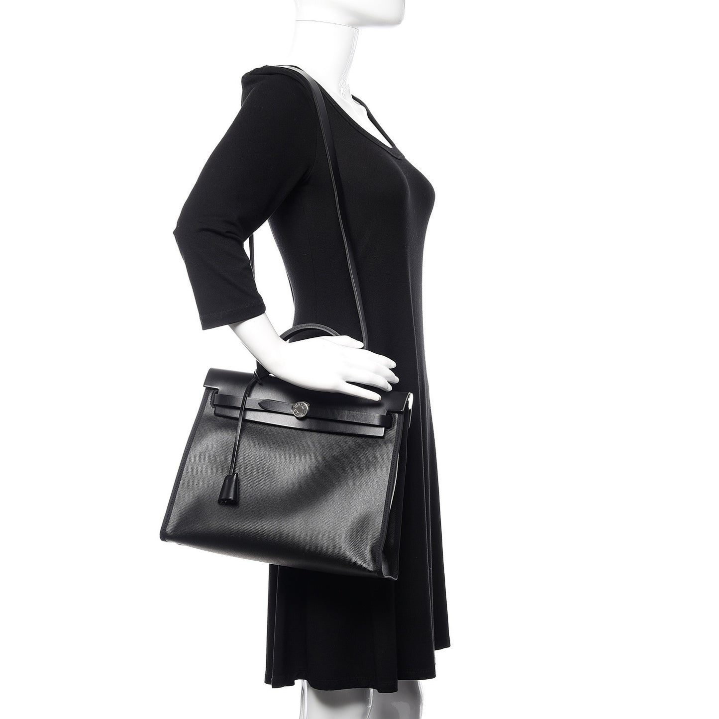 Toile H Berline Vache Hunter Herbag Zip PM 31 Black Ecru