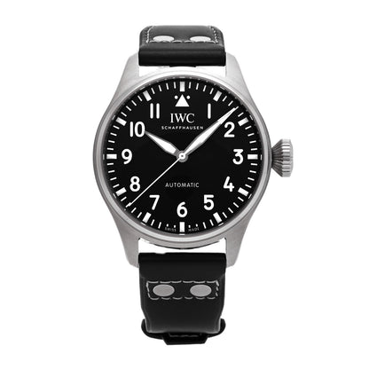 IWC Stainless Steel Calfskin 44mm Big Pilot Automatic Watch Blue IW329303 1 of 5