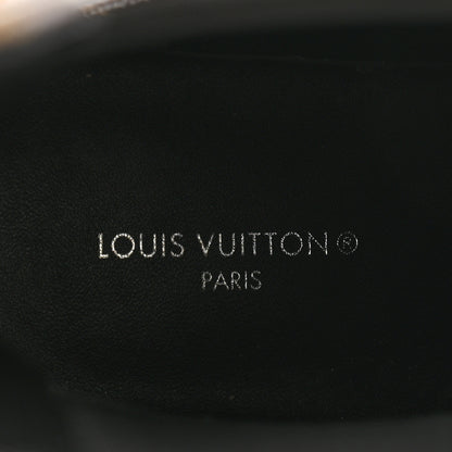 Louis Vuitton Calfskin Monogram Beaubourg Ankle Boots 37 Black 6 of 11