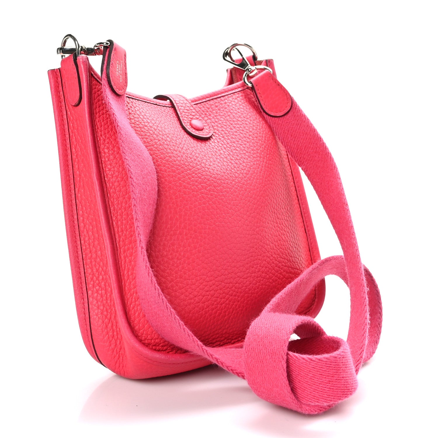 Hermes Taurillon Clemence Evelyne TPM Rose Extreme 3 of 10