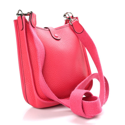 Hermes Taurillon Clemence Evelyne TPM Rose Extreme 3 of 10