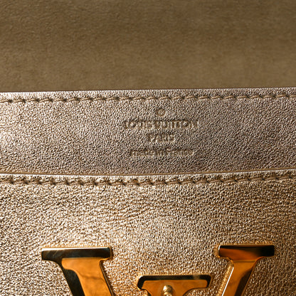 Louis Vuitton Calfskin Neo Sobe Louise EW Clutch Gold 6 of 9