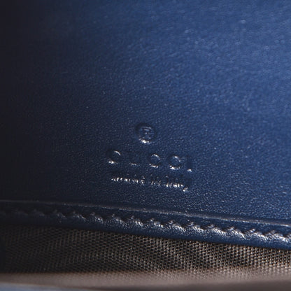 Gucci Calfskin Matelasse GucciGhost GG Marmont Zip Around Wallet Blue Agata Hibiscus Red 6 of 8