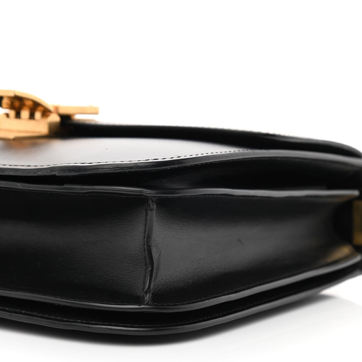 Box Calfskin Medium Classic Box Flap Bag Black